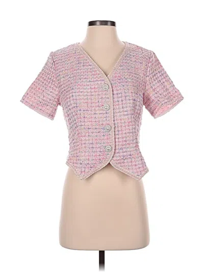 Pre-owned Shein Blazer Jacket In Pink