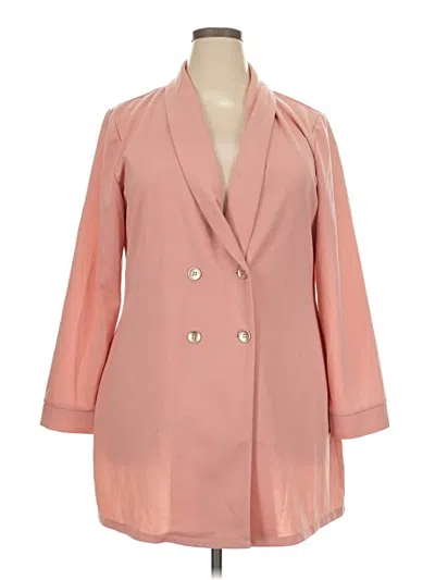 Pre-owned Shein Blazer Jacket In Pink