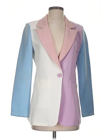 Pre-owned Shein Blazer Jacket In Purple