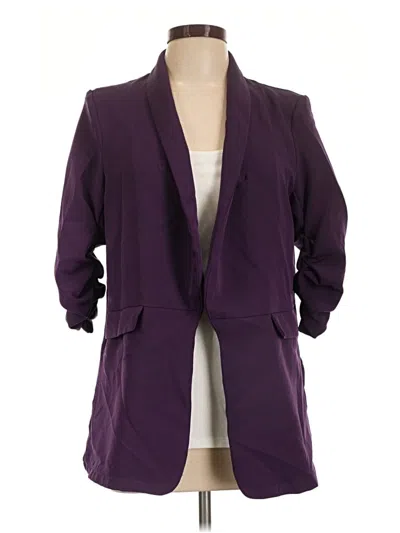 Pre-owned Shein Blazer Jacket In Purple