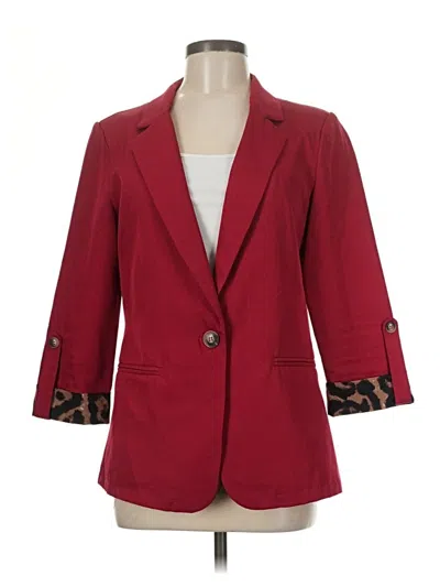 Pre-owned Shein Blazer Jacket In Red