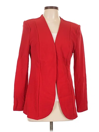 Pre-owned Shein Blazer Jacket In Red