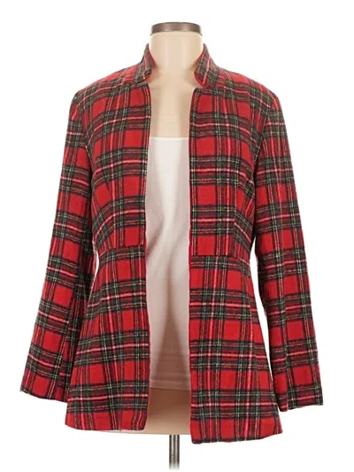 Pre-owned Shein Blazer Jacket In Red