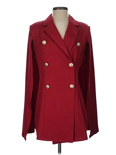 Pre-owned Shein Blazer Jacket In Red