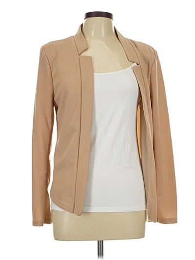 Pre-owned Shein Blazer Jacket In Tan