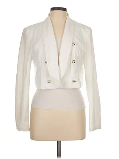 Pre-owned Shein Blazer Jacket In White
