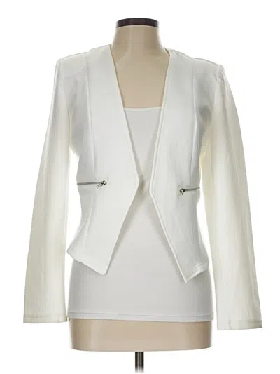 Pre-owned Shein Blazer Jacket In White