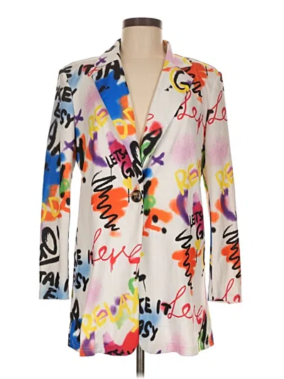 Pre-owned Shein Blazer Jacket In White