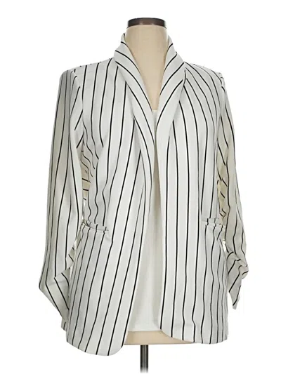 Pre-owned Shein Blazer Jacket In White