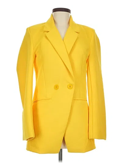 Pre-owned Shein Blazer Jacket In Yellow