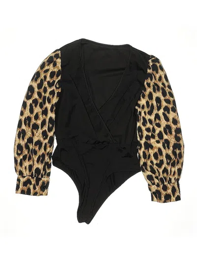 Pre-owned Shein Bodysuit In Black