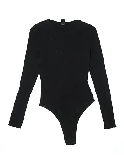 Pre-owned Shein Bodysuit In Black