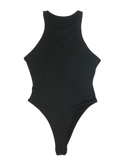 Pre-owned Shein Bodysuit In Black