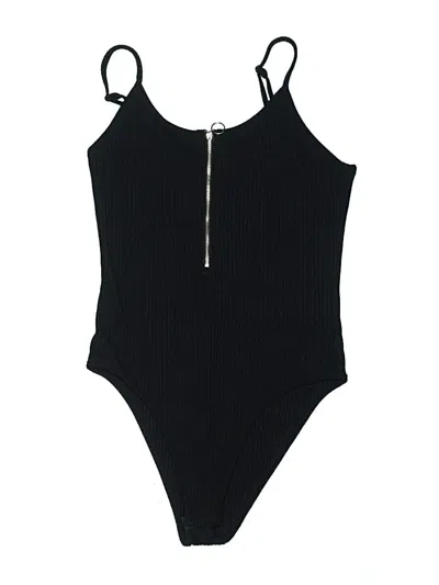 Pre-owned Shein Bodysuit In Black