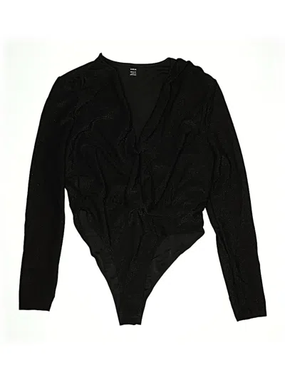 Pre-owned Shein Bodysuit In Black