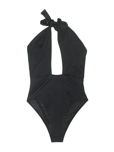 Pre-owned Shein Bodysuit In Black