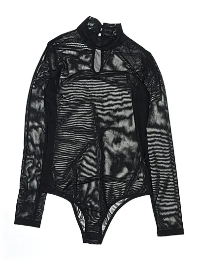 Pre-owned Shein Bodysuit In Black