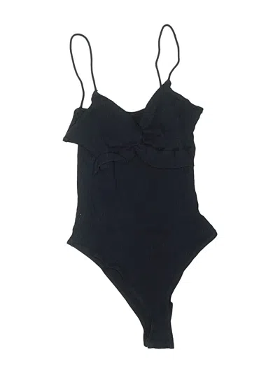 Pre-owned Shein Bodysuit In Black