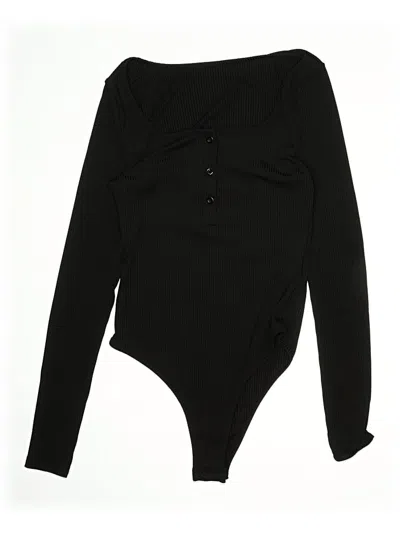 Pre-owned Shein Bodysuit In Black