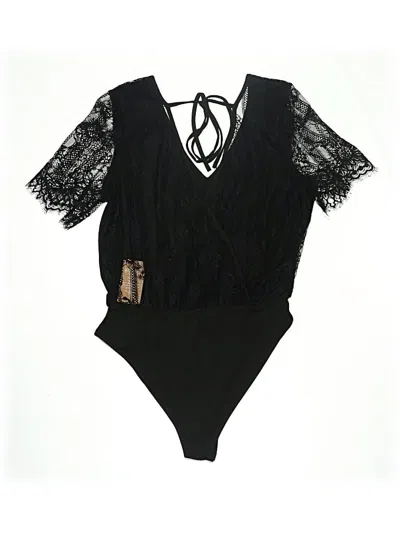 Pre-owned Shein Bodysuit In Black