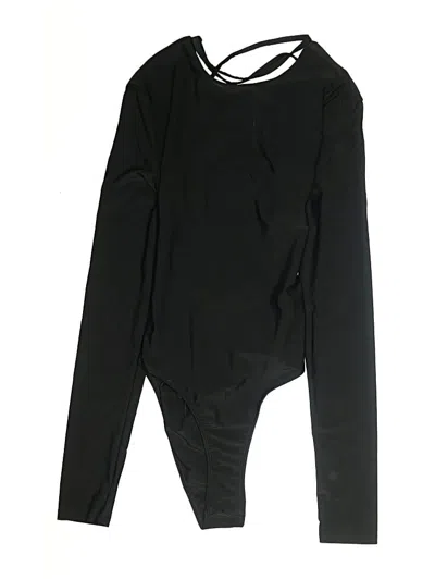 Pre-owned Shein Bodysuit In Black