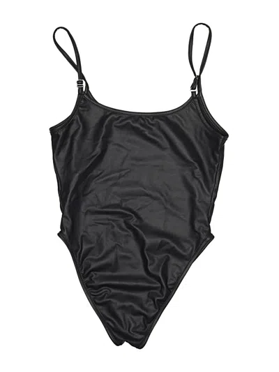 Pre-owned Shein Bodysuit In Black