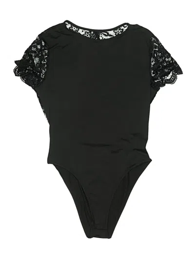 Pre-owned Shein Bodysuit In Black