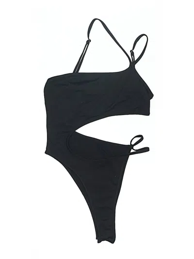 Pre-owned Shein Bodysuit In Black