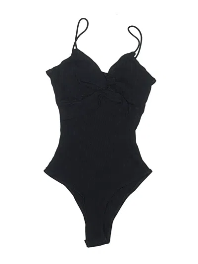 Pre-owned Shein Bodysuit In Black