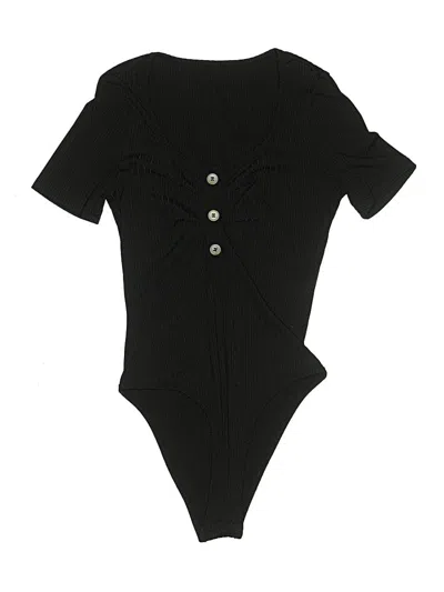 Pre-owned Shein Bodysuit In Black