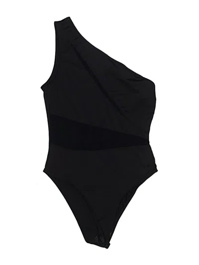 Pre-owned Shein Bodysuit In Black
