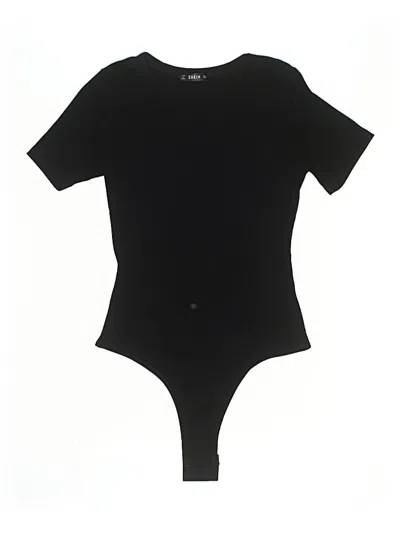 Pre-owned Shein Bodysuit In Black