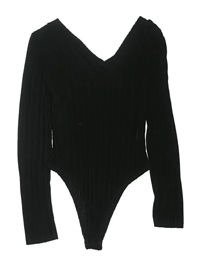 Pre-owned Shein Bodysuit In Black