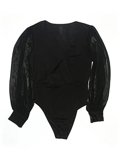 Pre-owned Shein Bodysuit In Black