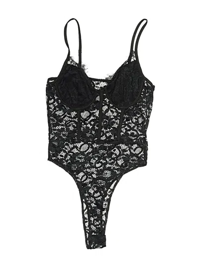Pre-owned Shein Bodysuit In Black