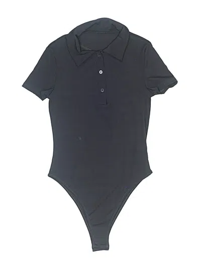Pre-owned Shein Bodysuit In Black
