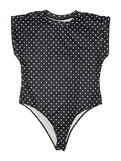 Pre-owned Shein Bodysuit In Black