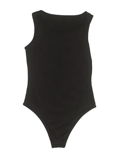 Pre-owned Shein Bodysuit In Black