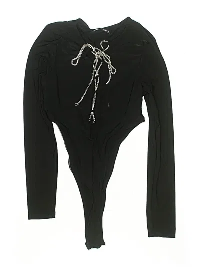 Pre-owned Shein Bodysuit In Black