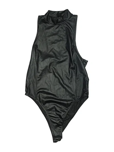 Pre-owned Shein Bodysuit In Black