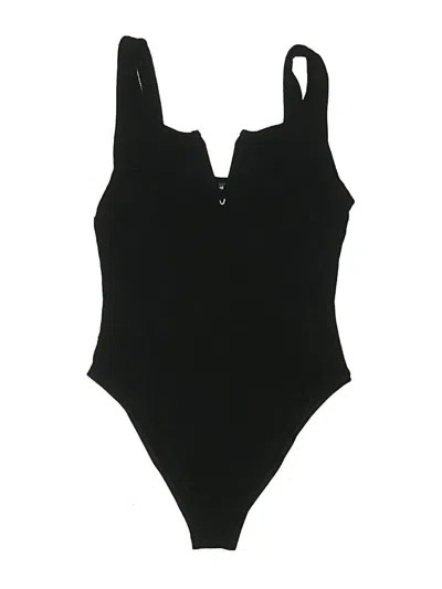 Pre-owned Shein Bodysuit In Black