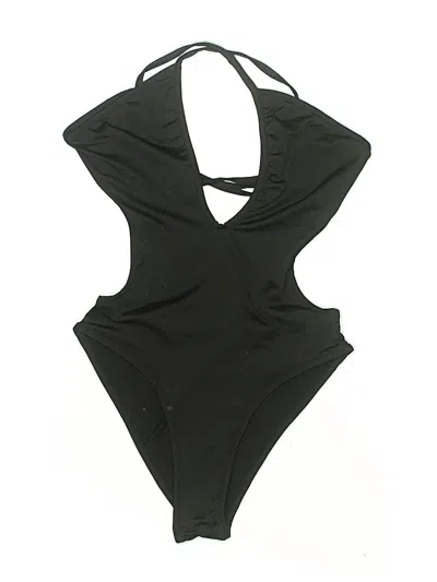 Pre-owned Shein Bodysuit In Black