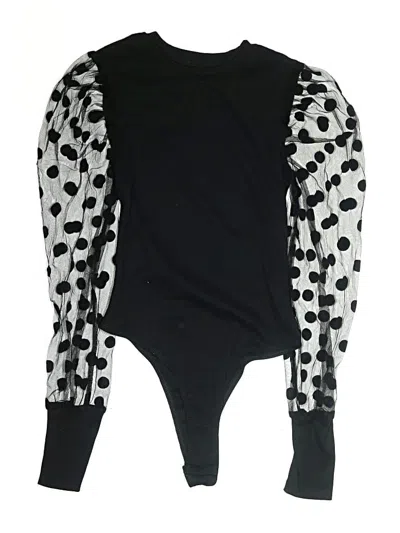 Pre-owned Shein Bodysuit In Black