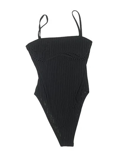 Pre-owned Shein Bodysuit In Black