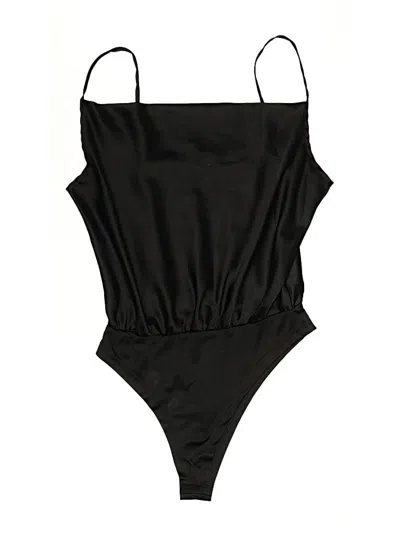 Pre-owned Shein Bodysuit In Black