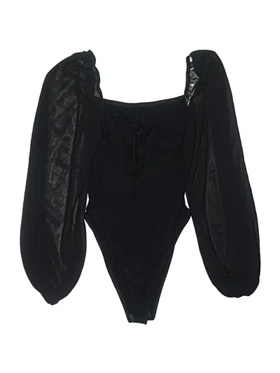 Pre-owned Shein Bodysuit In Black