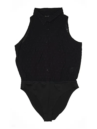 Pre-owned Shein Bodysuit In Black