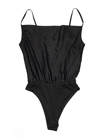 Pre-owned Shein Bodysuit In Black