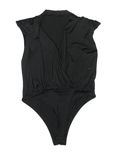 Pre-owned Shein Bodysuit In Black