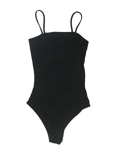 Pre-owned Shein Bodysuit In Black